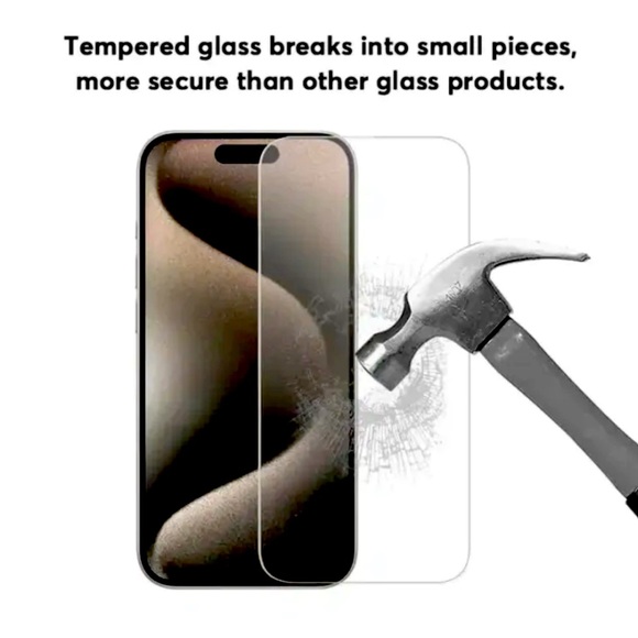 2 Pack For iPhone 15 Series Premium Tempered Glass Screen Protector - Picture 6 of 14